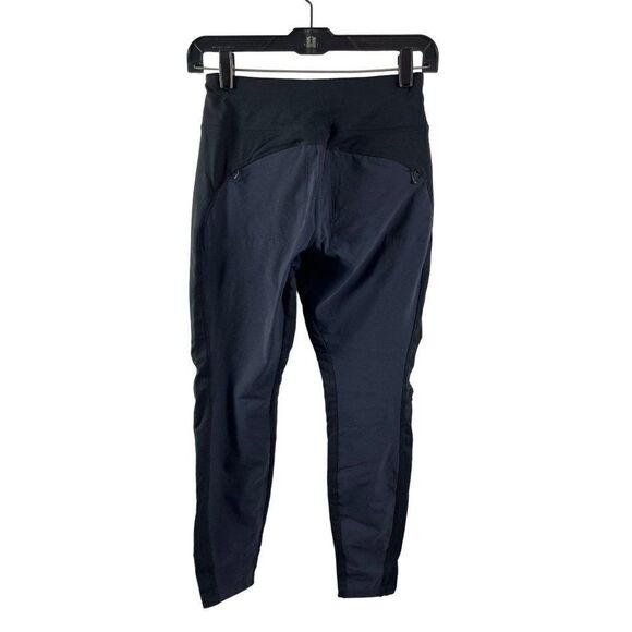 Athleta Highline Hybrid Summiter Tight Pant Blue Black Size 2 Petite Athleisure - Picture 4 of 11